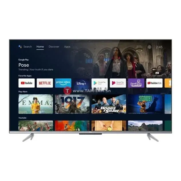 TELEVISEUR TCL 65'' SMART GOOGLE TV 4K