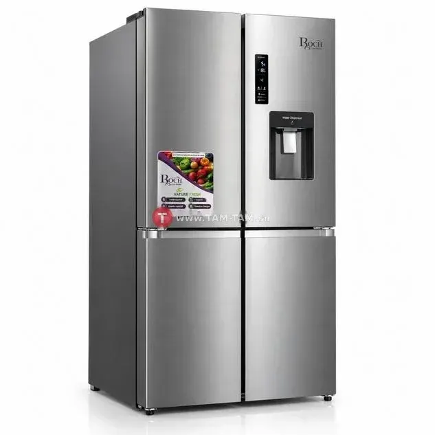 REFRIGERATEUR ROCH SIDE BY SIDE 4PORTES AVEC FONTAINE