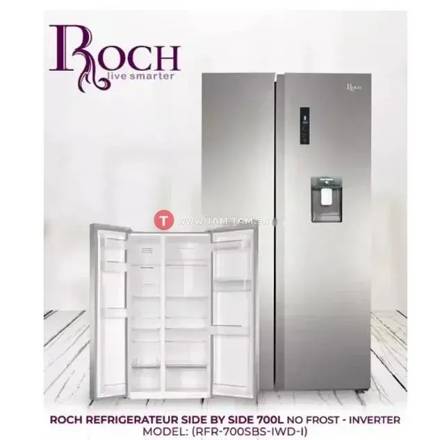 REFRIGERATEUR ROCH SIDE BY SIDE 2PORTES AVEC FONTAINE
