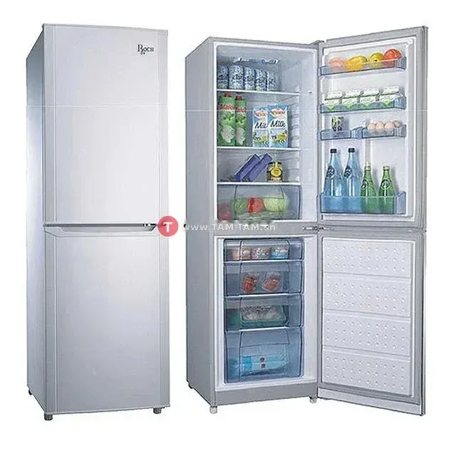 REFRIGERATEUR ROCH COMBINE 3TIROIRS 140LITRES GRIS