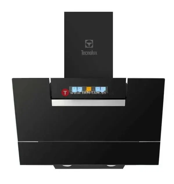 HOTTE DE CUISINE TECNOLUX 60X60 AVEC SORTIE VERRE NOIR