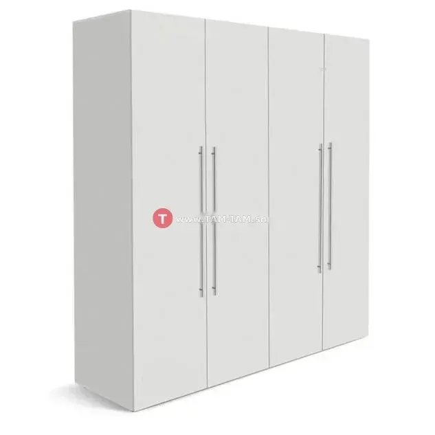 ARMOIRE 4BATTANTS 170X45X175 CM BLANC