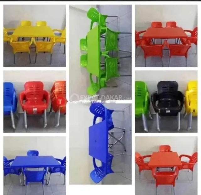 Table à manger en plastique