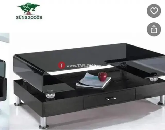 Table basse en verre lourd