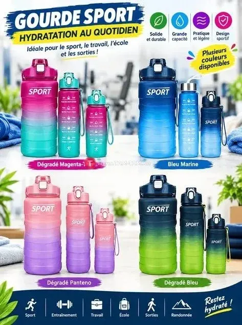 Gourde de Sport 3 PIECES