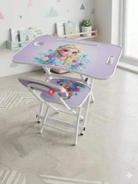 Table et Chaise pour Enfant Pliables