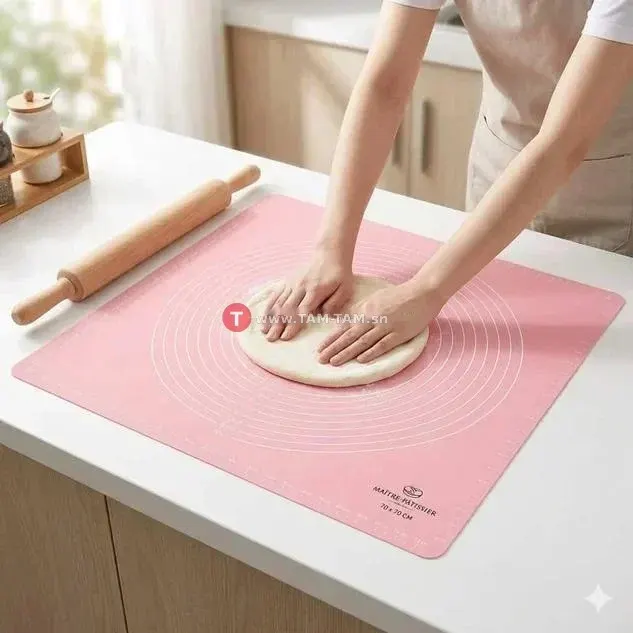 Tapis Pâtisserie Silicone 70x70 cm Grand Format