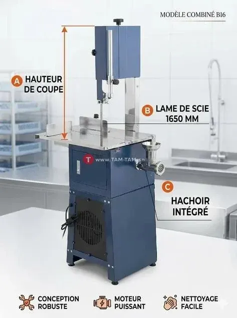 scie à os électrique acier inoxydable 2 en 1