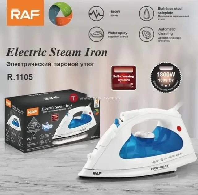 Fer à vapeur électrique 2 en 1