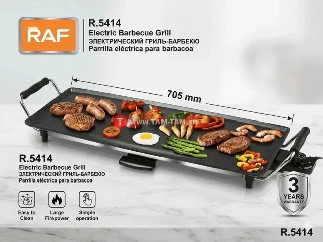 barbecue électrique de table Plancha 705 mm
