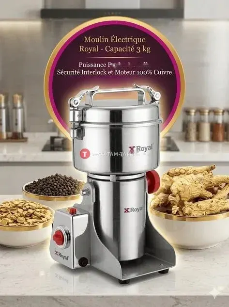 Moulin Broyeur Électrique 3kg Qualité Professionnelle