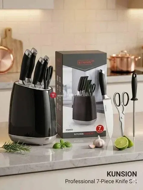 7 Couteaux Cuisine Professionnels Qualité Pro