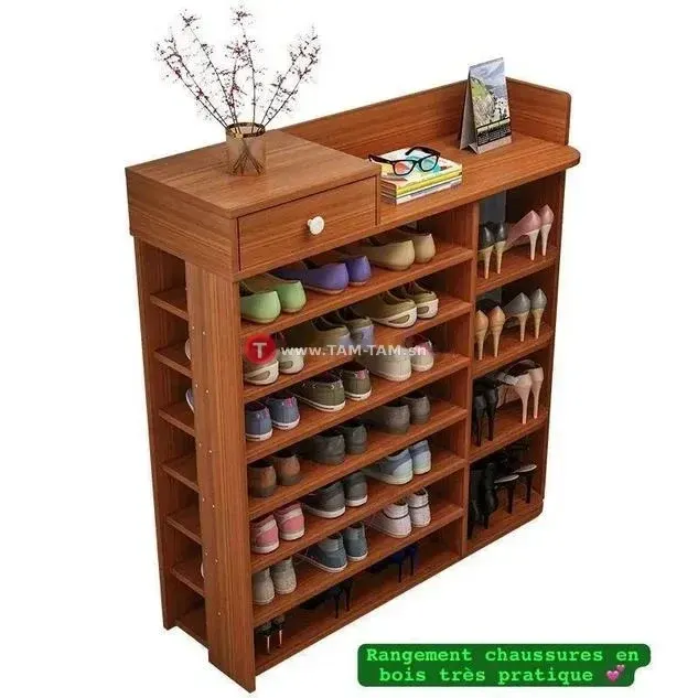Meuble rangement chaussures en bois