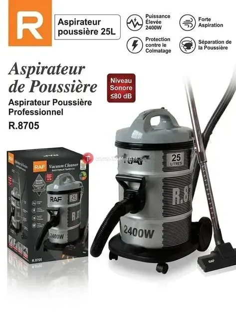 Aspirateurs R.8705 Aspirateur Professionnel 25L 2400W
