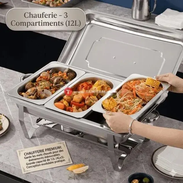Chafing Dish 12L (1, 2, 3 Bacs)