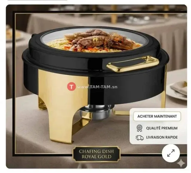 CHAFING DISH ROYAL GOLD