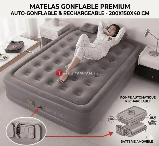 Matelas Gonflable Électrique 40 cm