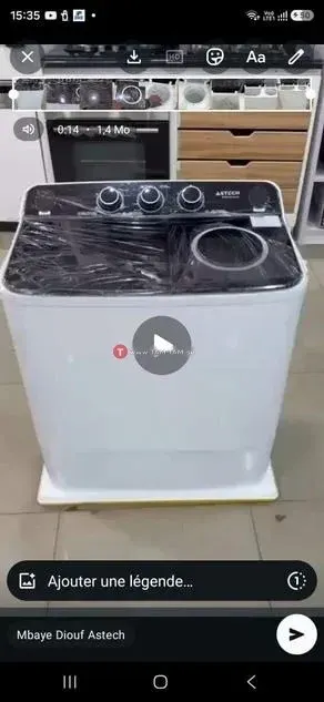 Machine à laver 7kg semi-automatique