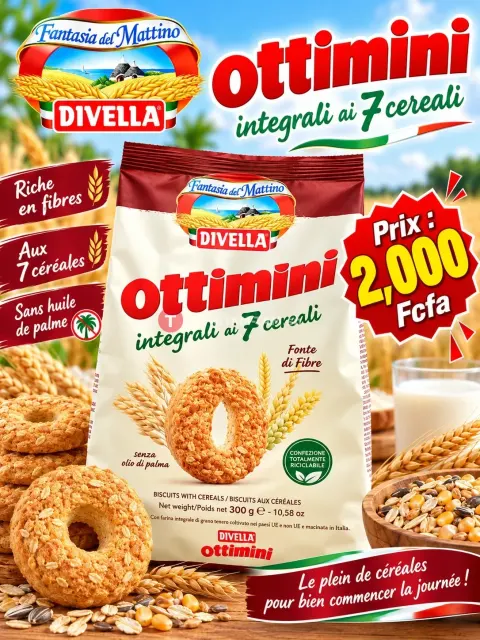 Ottimini croustillants aux 7 céréales complètes