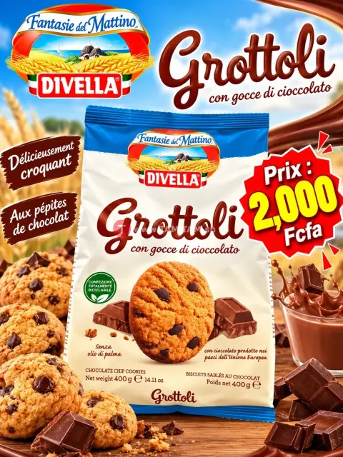 Biscuits aux pépites de chocolat Grottoli
