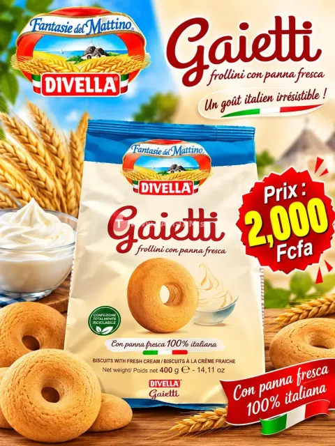 Gaietti à la crème fraîche