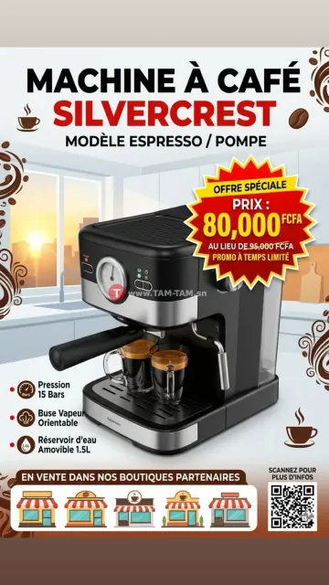 SilverCrest SEM 1100 C3 Machine à expresso avec ré