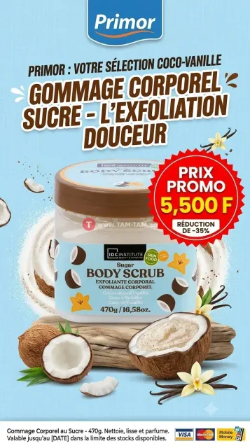 Primor Exfoliant pour le Corps Coco et Vanille