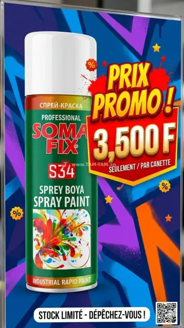 Somafix Peinture en spray S34 (plusieurs couleurs)