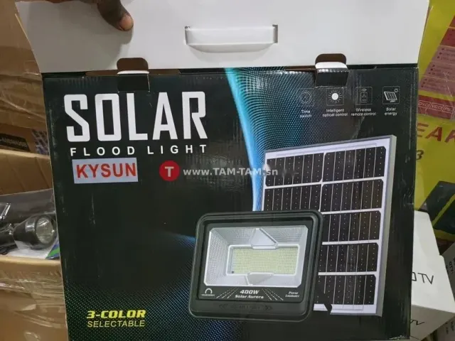 Projecteur solaire de 3 couleurs 400 W