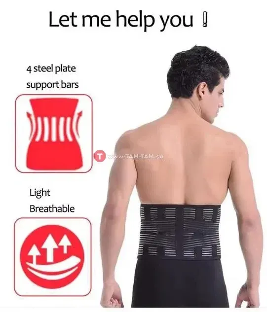 Attelle dorsale lombaire inférieure, ceinture lombaire