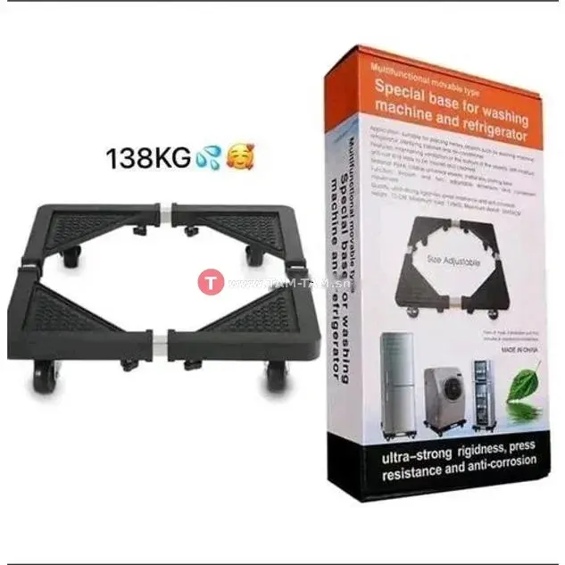 Support frigo mobile, lave-linges, réfrigérateur avec roues