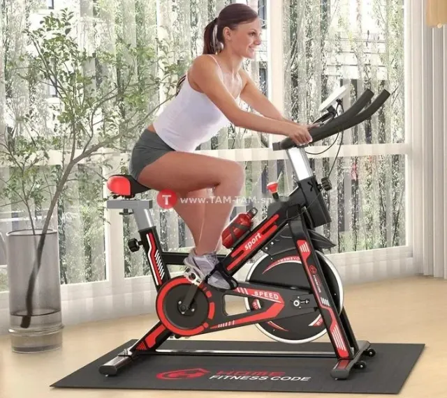 Vélo spinning, Vélo d'appartement Stationnaire - Écran LCD