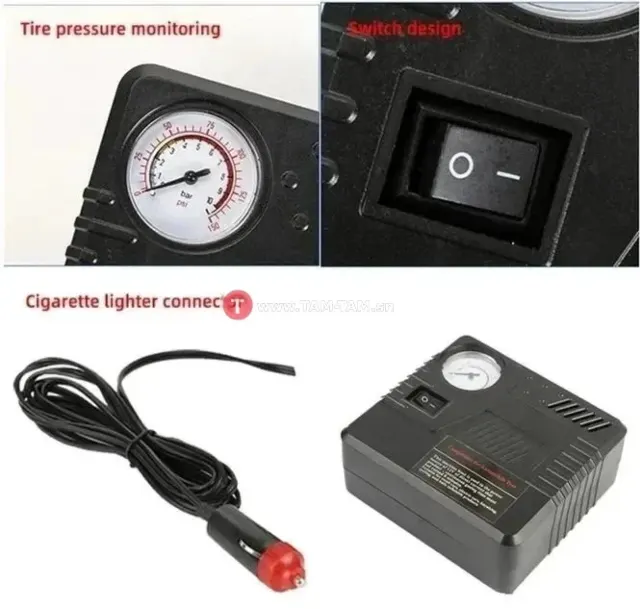 Pompe à air d'urgence pour voiture DC 12V