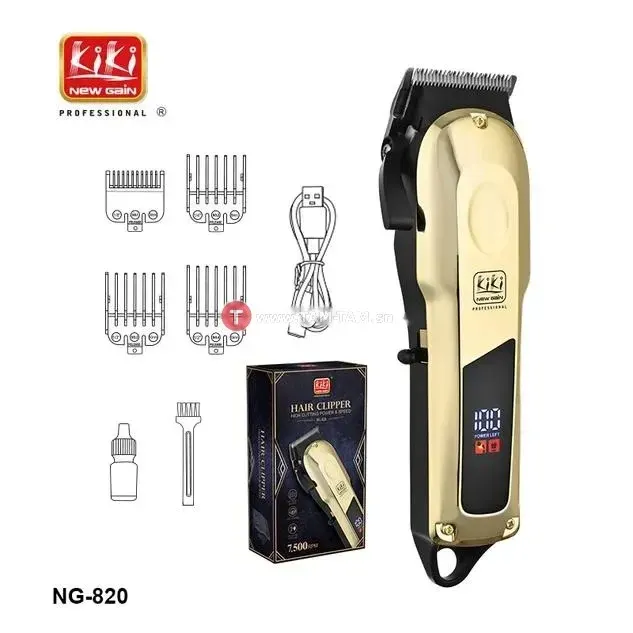 Kiki Tondeuse à cheveux professionnel rechargeable NG-820