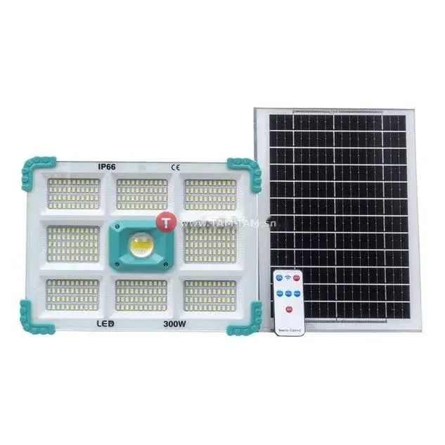 Projecteur solaire rechargeable ZB-F280 avec télécommande
