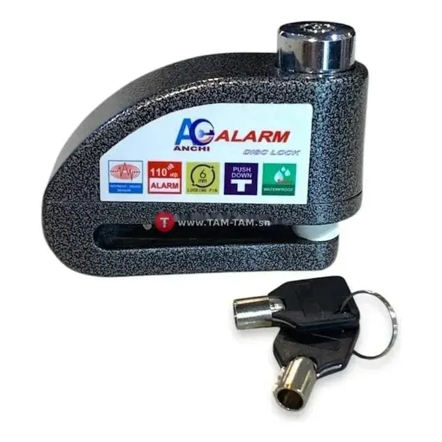 Cadenas Antivol, Alarme disc pour Moto avec Alarme Puissante