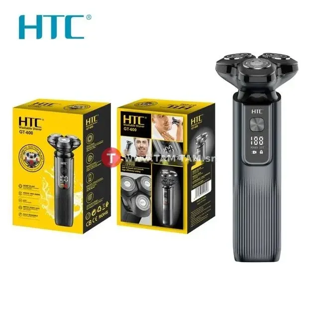 Rasoir professionnel HTC GT-600 IPX6 entièrement lavable