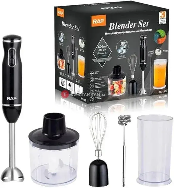 Ensemble blender RAF 5 en 1, Hachoir, Mixeur