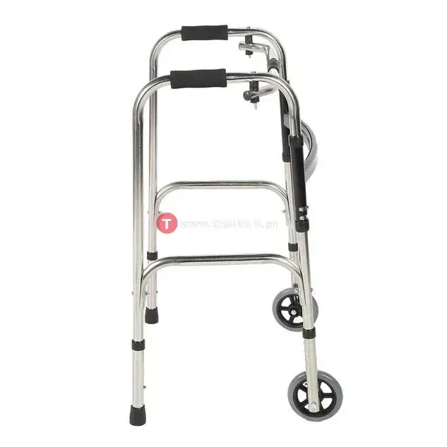 Déambulateur pour personnes âgées, Cadre en acier inoxydable