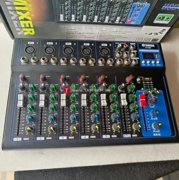 Yamaha - Table de mixage professionnel à 7 canaux avec USB