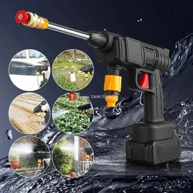 Pistolet à eau haute pression pour lavage, rechargeable