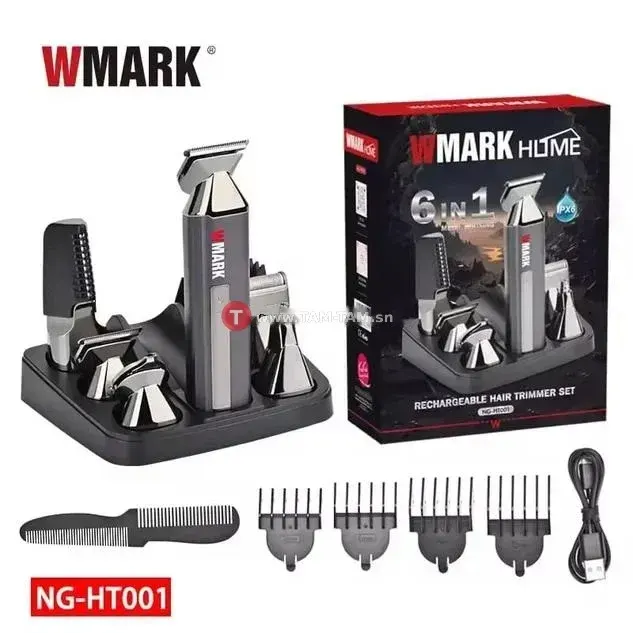 WMARK Tondeuse à cheveux rechargeable 6 en 1 - NG-HT001