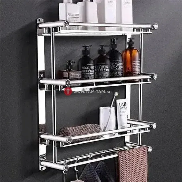 Étagère murale pour salle de bain à 4 niveaux