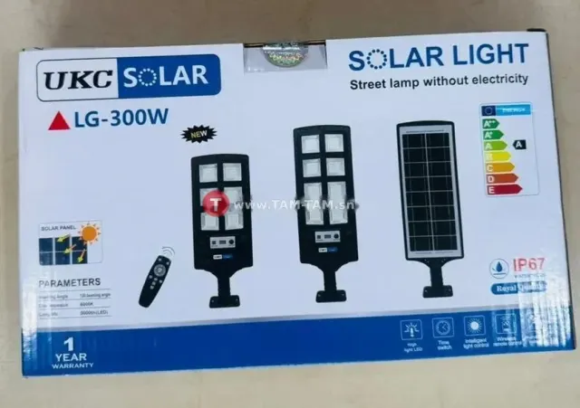 UKC - Le lampadaire solaire haut de gamme LG-300W