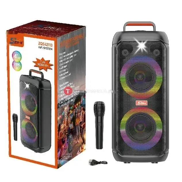 SinG-e Enceinte Bluetooth RGB portable ZQS-42113
