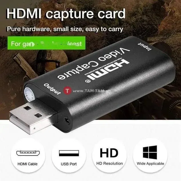 Carte de capture vidéo, HDMI vers USB 1080p USB2.0