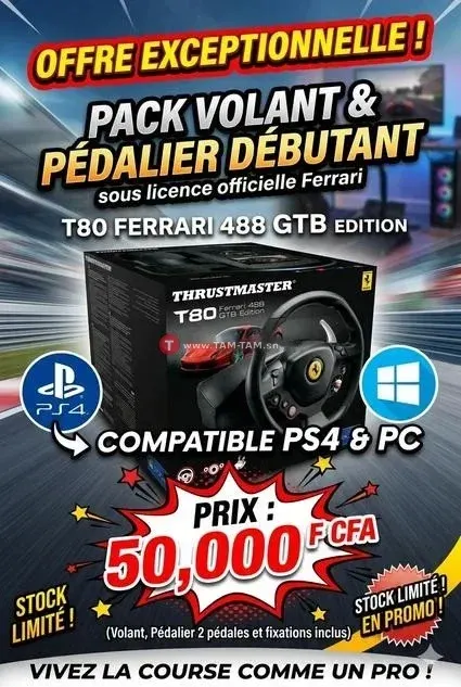 Thrustmaster T80 Ferrari 488 GTB Edition