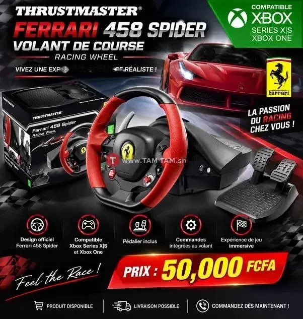 Volant de course pour Xbox Series X|S et Xbox One
