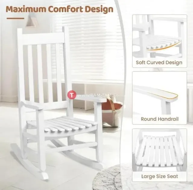 Rocking-chair en bois pour enfants (4-7ans)