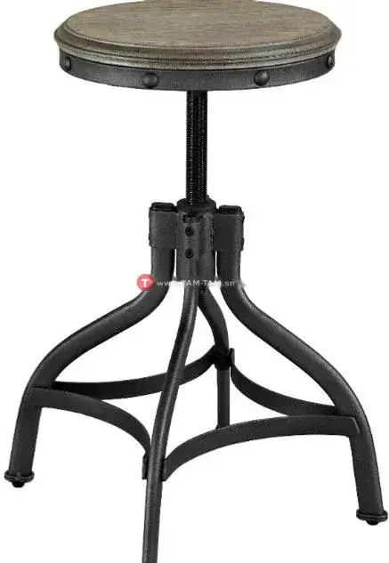 Tabouret en bois avec hauteur ajustable (50-64cm)
